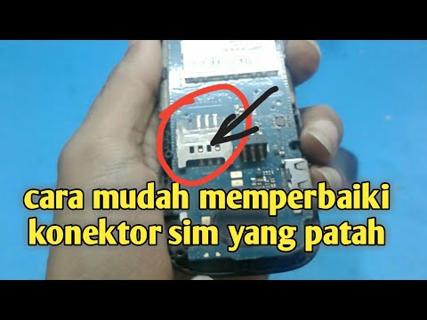 cara memperbaiki slot sim card yang patah